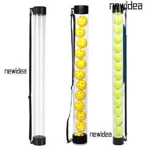 Dụng cụ nhặt bóng Tennis NEWIDEA, 12 quả bóng lưu trữ Ống Pickleball đa năng, Thiết bị thể thao có dây đeo có thể điều chỉnh Ống lấy bóng Pickleball bền để thực hành ngoài trời