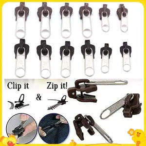 6 Chiếc Dây Kéo Tức Thì Đa Năng Tức Thì Sửa Chữa Dây Kéo Bộ Dụng Cụ Sửa Chữa Thay Thế Zip Thanh Trượt Cho DIY May