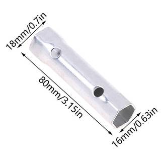 Cờ lê bugi xe máy DIAPER & CORED 80mm, Công cụ cờ lê hai đầu 16mm / 18mm YTH