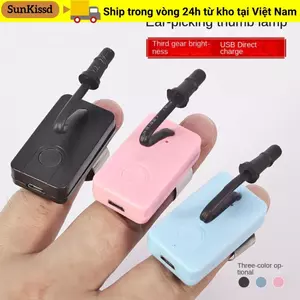 Đèn chọn tai SUNKISSD, Đèn lấy tai có thể điều chỉnh góc chiếu sáng có thể sạc lại Đèn ngón tay cái, Dụng cụ lấy sáng ngón tay cái nổi bật di động