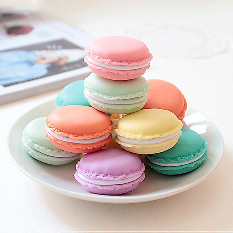 Hộp đựng trang sức mini kiểu bánh macaron màu sắc xinh xắn