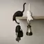 Giá đỡ đảo ngược móc mèo in 3D sáng tạo để trang trí nội thất Đồ trang trí treo tường độc đáo [VN]