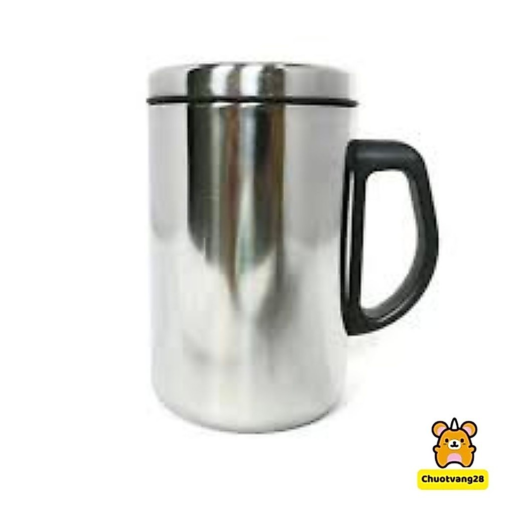 Ca giữ nhiệt inox 2 lớp - ca inox 609 Thermos giữ nhiệt 500ml có nắp kín