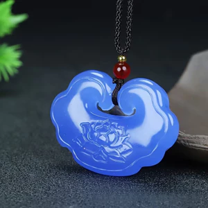 Mặt dây chuyền khóa đám mây tốt lành Ice Blue Phong cách phù hợp