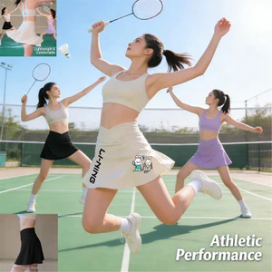 Li Ning Váy Ngắn Mùa Hè Cao Cấp Thời Trang 2026 Tập Yoga Mới Tập Thể Dục Chống Nhẹ Váy Nữ hông Che Và Giảm Béo Váy Chữ A
