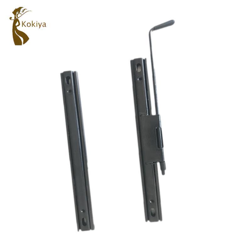 Thanh trượt ghế Dễ dàng lắp đặt Bộ lắp ráp đường ray thép cán nguội màu đen cho ô tô Thay thế ghế trước ô tô
