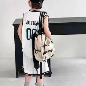 Trẻ em (120-170) Trang phục thể thao tập luyện khô nhanh phong cách mới mùa hè