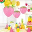MAKY 3D Dâu Giấy Đèn Lồng Sinh Nhật Cho Bé Tắm Trang Trí Tiệc Treo Dâu Trang Trí Baground Trang Trí Sân Vườn VN