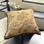 Phong Cách Trung Cổ Ánh Sáng Sang Trọng Huyền Thoại Quái Vật Cao Cấp Sofa Rộng Viền Phong Cách Mới Trung Quốc Da Báo Nâu Gối Đầu Giường Đệm Tựa Lưng26062402