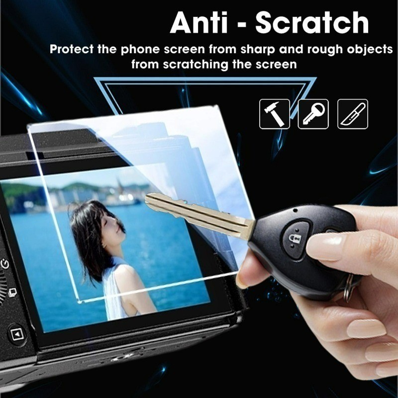 3 Miếng Dán Bảo Vệ Màn Hình LCD Camera HD Kính Cho Sony RX1R2 RX1R RX10M4 RX10M3 RX10M2 RX10 RX1 RX100M7 RX100M6 RX100M5 RX100M4 RX100M3 RX100M2 RX100 Camera 9H Kính Cường Lực Phim