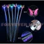 Bím Tóc Giả Sợi Quang LED - Phụ Kiện Tóc Dạ Quang Bướm Nhiều Màu Sắc Cho Trẻ Em Chợ Đêm