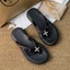 Phong Cách Mới Sáng Bóng Tất Cả Trận Đấu Flip-Flops Nữ Mùa Hè Nhà Đi Mưa Thời Trang Đi Biển Dopamine Dép Sli