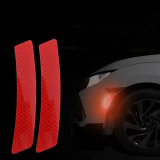 2 Miếng Dán Xe Hơi Phản Quang Xước Dấu Hiệu Đèn Pha Cản Miếng Dán Chống Thấm Nước Decal