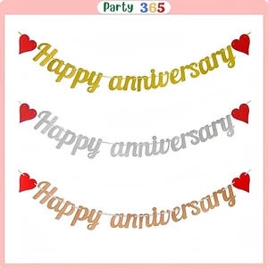 Dây Chữ Happy Anniversary Trang Trí Tiệc Ngày Kỉ Niệm