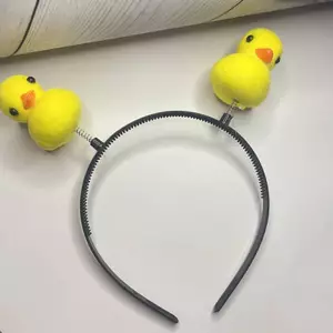 Kudosation Hoạt Hình Dễ Thương Nhỏ Vàng Du Mũ Trang Điểm Tóc Mỏng Vòng Rửa Mặt Băng Đô Quấn Tóc Cho Nữ Cô Gái Phụ Kiện Tóc Đẹp