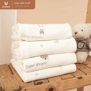 Chăn cho bé sơ sinh UNBEE chất liệu Bamboo kích thước lớn - Chăn đắp đi học cho bé