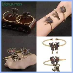 POP Nhiều Màu Sắc Bướm Đồng Vòng Tay Phong Cách Trung Quốc Mới Trang Sức Độc Đáo