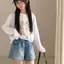 Quần short Denim Hàn Quốc dành cho bé gái Quần nóng mềm thời trang mùa hè