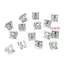 DARON 20 Chiếc Bảng Điều Khiển Kẹp Giữ Kim Loại, Kẹp Buộc Bảng Điều Khiển Hình Chữ U, Chốt Đa Năng Trang Trí Thép Mn Đĩa Viền DVD