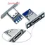 1 Đầu nối nữ Type-C Cổng sạc Ja USB 3.1 Type C Soet có tấm cố định
