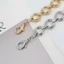 Dây thắt lưng pha lê PYCOU, Dây thắt lưng kim loại mỏng, Dây đai liên kết cơ thể có thể điều chỉnh thời trang