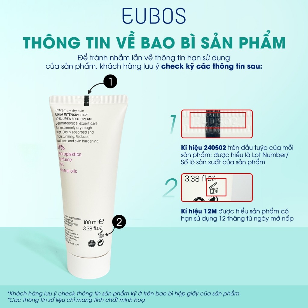 [DEAL LIVE KOL] Kem Dưỡng Da Chân Và Giảm Nứt Nẻ Gót Chân EUBOS UREA 10% 100ml , Phù Hợp Cho Mọi Đối Tượng