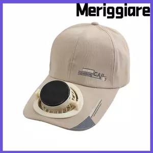 Mũ quạt làm mát MERIGGIARE, Mũ bóng chày che nắng thoáng khí, Mũ chống nắng có thể sạc lại nhanh khô​​ Cho Unisex
