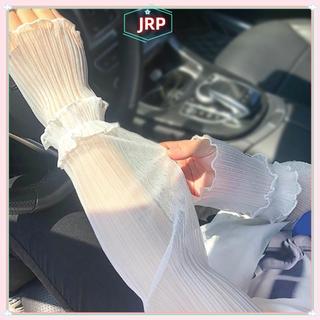 JRP Mùa Hè Dài Ngón Găng Tay Nữ Ngoài Trời Chống Nắng Tay Áo Mỏng Lưới Tay Áo Uv Lái Xe Găng Tay JRP