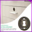 20 Chiếc Bạc Trang Trí Vintage Keyhole Đen Bao Tủ Quần Áo Phần Cứng Thay Thế Escutcheon Tủ Mặt Sau