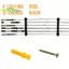 Giá đỡ cần câu 6-Rod Ra Giá đỡ cực dọc Giá treo tường mô-đun cho nhà để xe [MỚI]