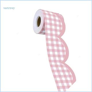 VA Bảng tin đa năng Edging Decal Gingham Trim Lớp học Trang trí nhà cửa