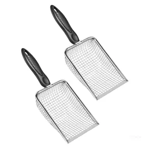 Gói 2 Muỗng Phân Gia Cầm Bằng Thép Không Gỉ Nhẹ Và Tiện Dụng Để Bảo Trì Coops Nhanh