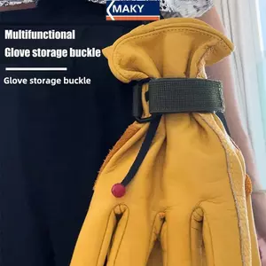 MAKY Đa Năng Nylon Di Động Ràng Buộc Dây Găng Tay Móc Găng Tay Làm Việc Kẹp An Toàn Ngoài Trời Leo Dây Cắm Trại Treo VN