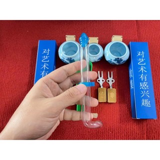 Combo Cóng cho lồng chào mào gồm 1 bộ cóng chợ +2 xiên triện+1 rọ+1xúc nhựa+2 cóng hút tàu giá rẻ
