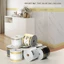 Tấm ốp chân tường tự dính SUNKISSD, Chất liệu PVC Tấm đế dày chống thấm nước, Họa tiết đá cẩm thạch Thiết kế tự dính Tính năng có thể tháo rời Ván lót PVC