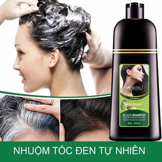 Dầu Gội phủ bạc chỉ sau 5 phút Phủ Tóc Bạc Tự Nhiên Trái Cây Mokeru Noni 500Ml. Nhập khẩu Anh