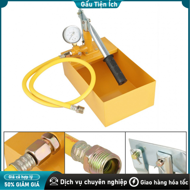 Bơm Tay Thử Áp Lực Đường Ống – 2.5MPa 25kg Công Cụ Kiểm Tra Nước