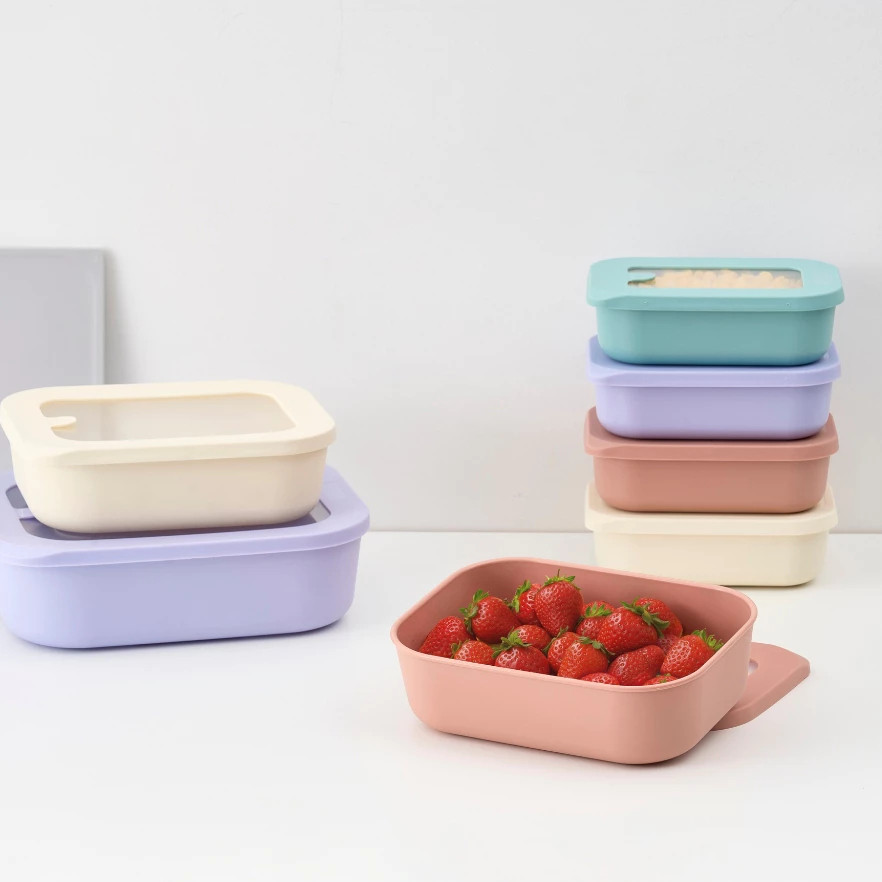 [MÃ MỚI] Hộp bảo quản thực phẩm Inochi nắp silicone, nhựa PP an toàn, tiện dụng