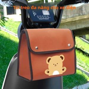 Túi Treo Xe Đạp Điện Chống Nước Dung Lượng Lớn, Đựng Sạc Áo Mưa Tiện Lợi, Phù Hợp Xe Điện