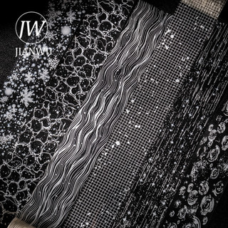 JIANWU 50mm * 200cm Faint Light Weave Dream Series Vintage Water Rays Vật liệu phong cảnh Băng keo Tạp chí sáng tạo Văn phòng phẩm