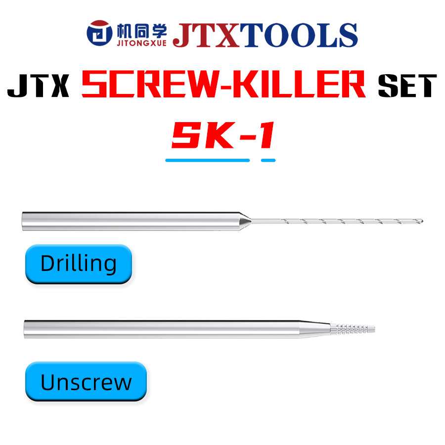 JTX SK-1 Vít Killer Set Chuyên Nghiệp Vít Extractor Cho iPhone Điện Thoại Di Động Sọc Mài Nhanh Loại Bỏ Vít Dụng Cụ