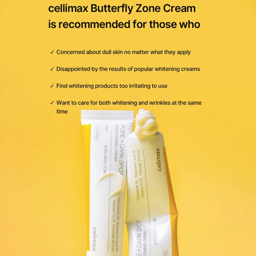 Celimax Pore+Dark Spot Brightening Cream 35ml | For Sensitive Skin With Niacinamide