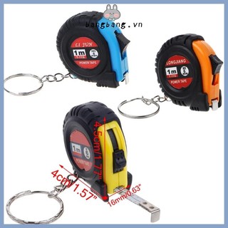 Thước đo băng có thể thu vào Bang cho móc chìa khóa Kích thước bỏ túi Mini Hệ mét 1m