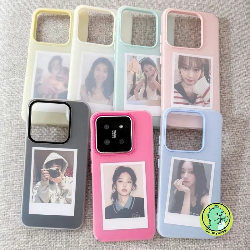 Ốp Giữ Ảnh Mezzanine 8 Màu Dễ Thương Cho Samsung Galaxy A17 A16 A15 M15 F15 A14 M14 F14 A13 M13 M32 5G 4G Ốp Lưng 2 Trong 1 Giá Đỡ Màu Kẹo Vỏ Điện Thoại Mềm