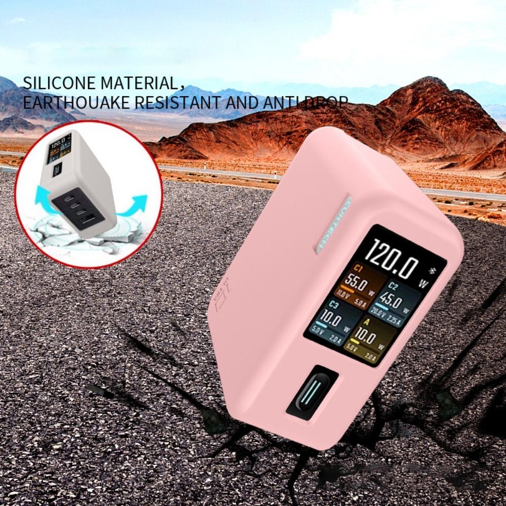 SNUGHOUSE Bảo Vệ, Silicon Màu Trơn Chống Bụi, Vỏ Bảo Vệ Chống Sốc Mềm Di Động Chất Lượng Cao Cho CUKTECH 10 Ultra GaN Sạc 120W Du Lịch