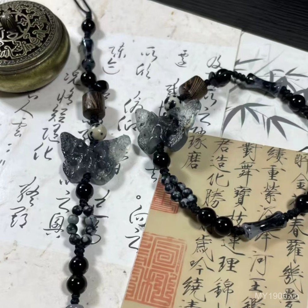 Vòng Tay Bướm Phong Cách Trung Quốc, Dệt Tay, Mực Mờ Cổ Điển