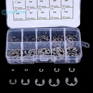 < zhuliye246 > 120 Cái / hộp Thép không gỉ 304 E-Clip Giữ Vòng Tròn Bộ M1.5 ~ M10