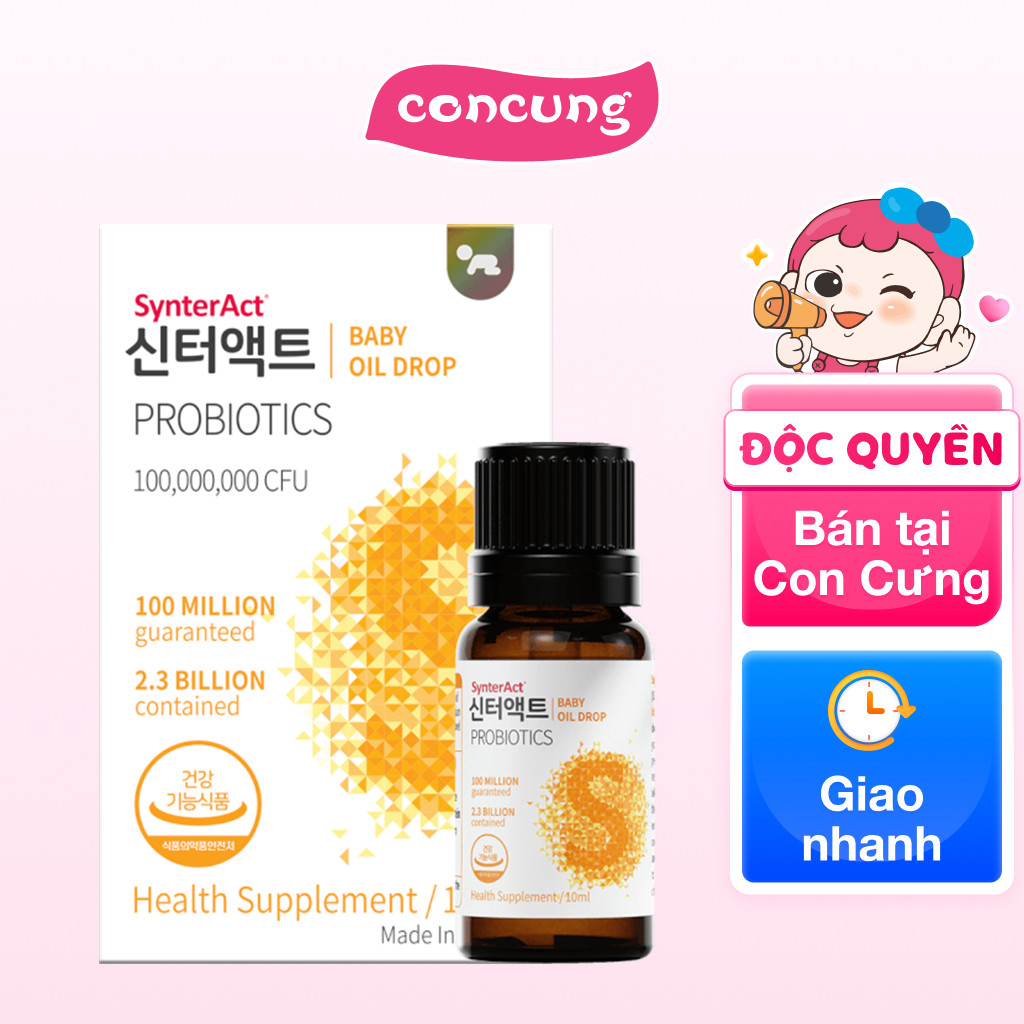 Men vi sinh Synteract Baby Drops Oil 10mL - concung | Shopee Việt Nam