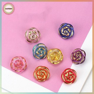 SAFENH - 30 Chiếc Nút Áo Hình Hoa Hồng Acrylic, Phụ Kiện Handmade DIY