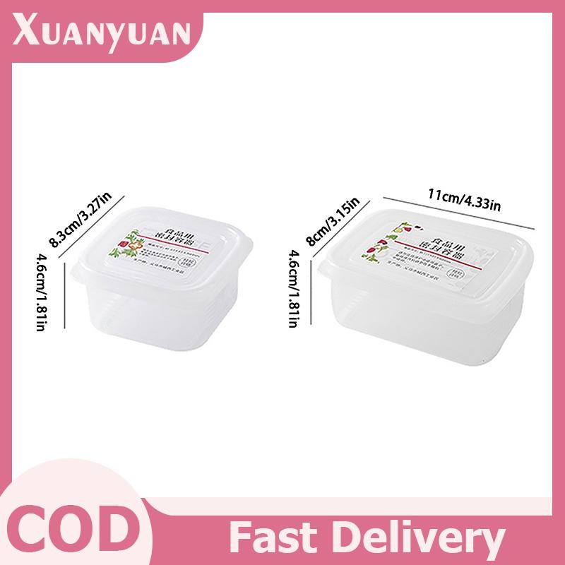 XUAN Hộp Bảo Quản Thịt Tủ Lạnh Di Động Trái Cây Tươi Giữ Hộp Tổ Chức Hộp Phô Mai Nhà Bếp Trong Suốt VN